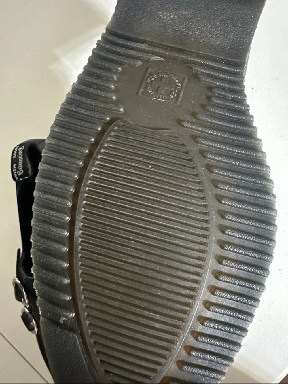 Dr. Martens Black Leather Double-Buckle Flats - Picture 6 of 11